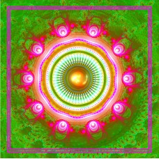 FRACTAL ART DESIGN GREETING CARD Mandala 32